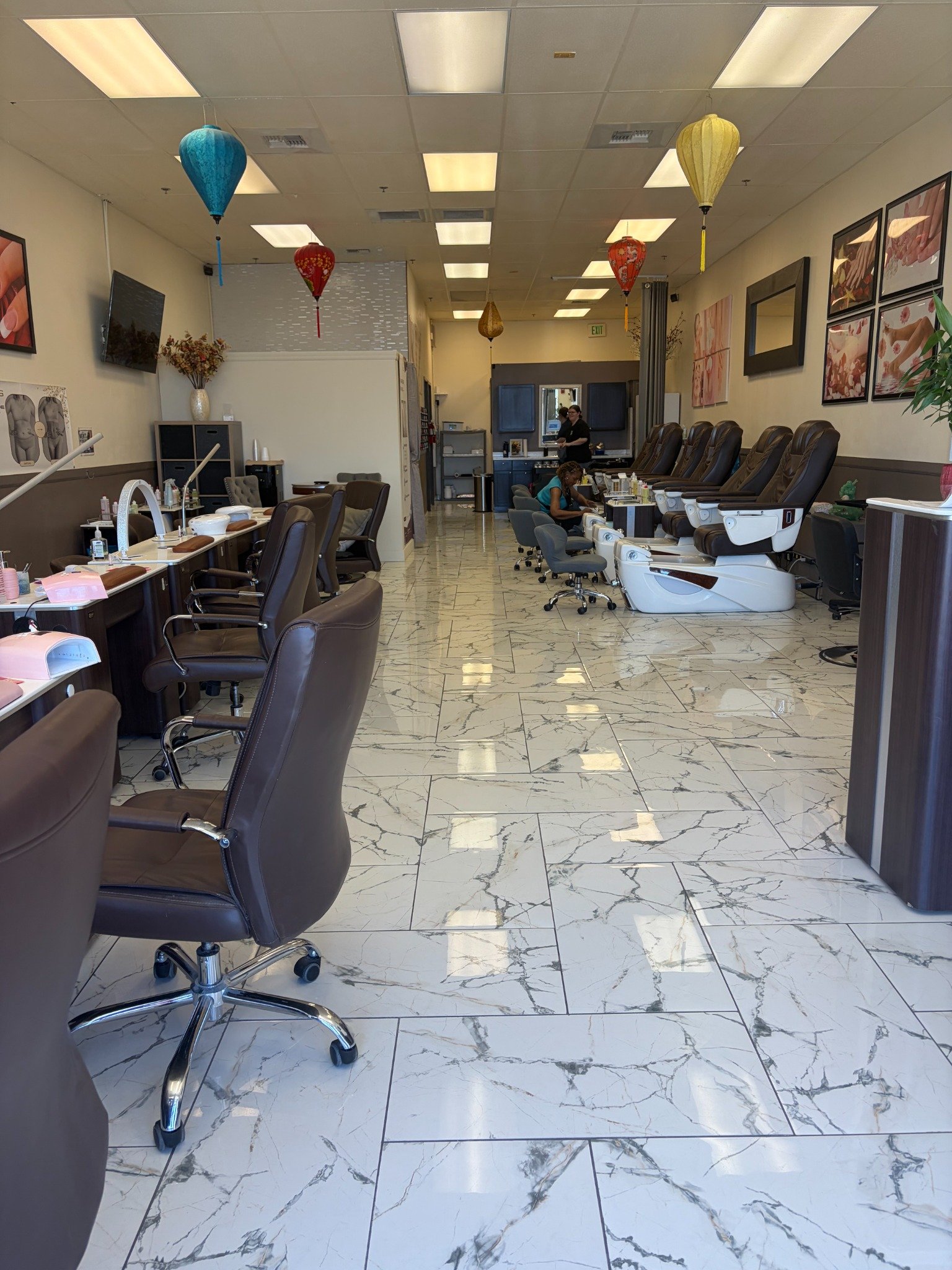 Inside Future Nail Salon in Henderson